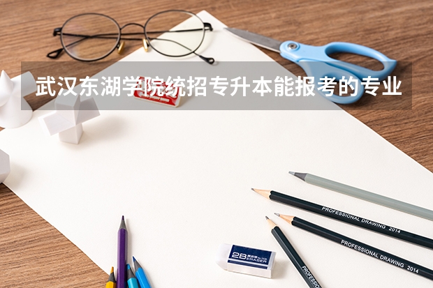 武汉东湖学院统招专升本能报考的专业有哪些？