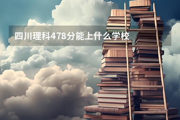 四川理科478分能上什么学校
